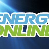 Spotlights shining on the Energy Online logo Spotlight on Energy Online