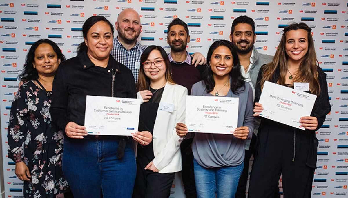 NZ Compare team at the Westpac Business Awards Finalist Event