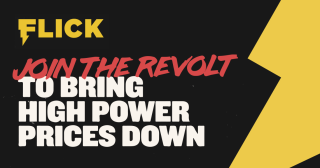 Flick puts their foot down on the price of power! Join their revolt today! 